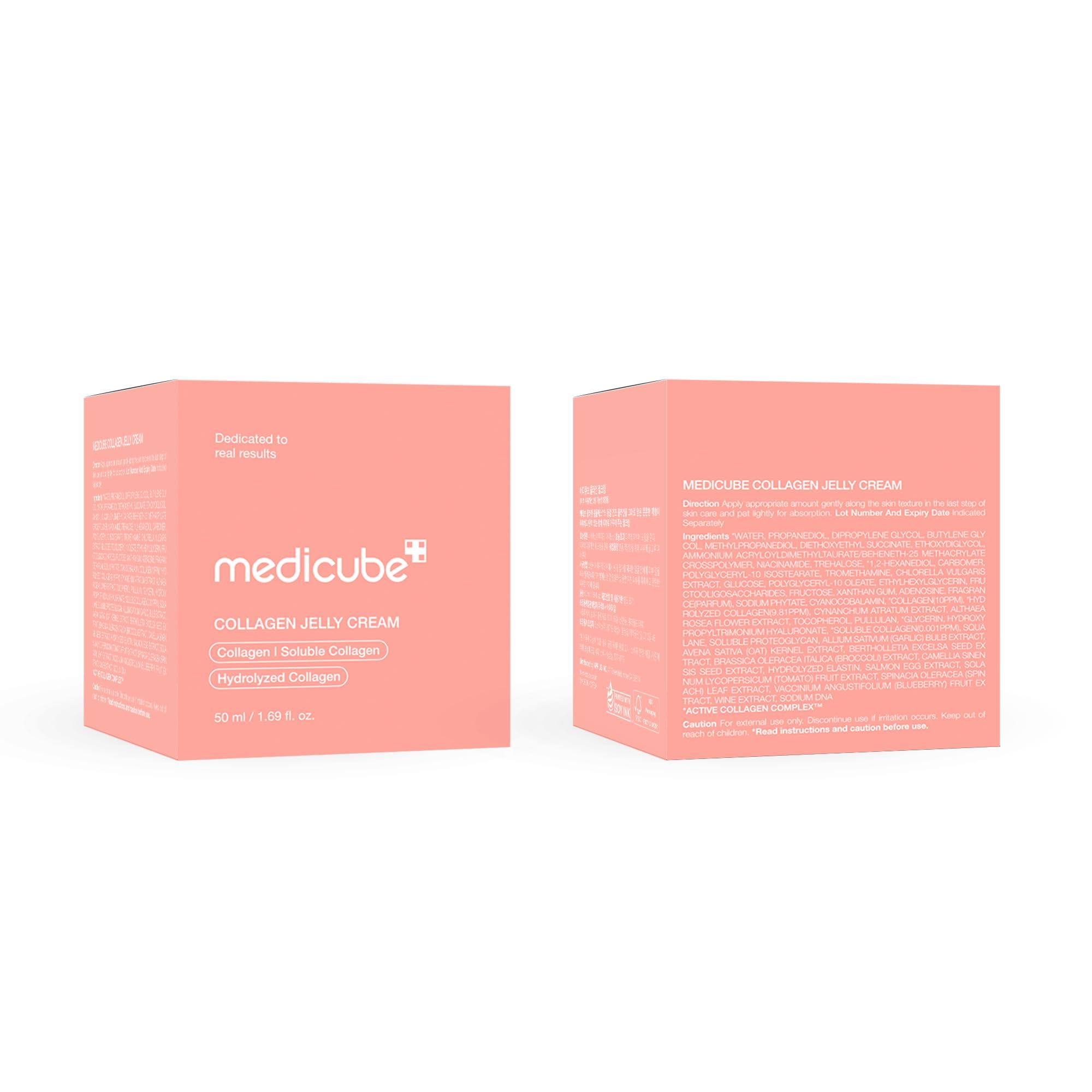 Medicube Medicube Collagen Jelly Cream- Niacinamide & Freeze-Dried Hydrolyzed Collagen - Boosts skin\'s barrier hydration and gives 24h Glow & Lifted Look - No artificial color, Korean skincare (3.71 fl.oz.)