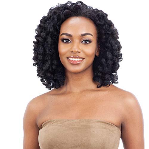 Fretress Freetress Equal Synthetic Drawstring Fullcap Half Wig - NATURAL ROD SET (1B Off Black)