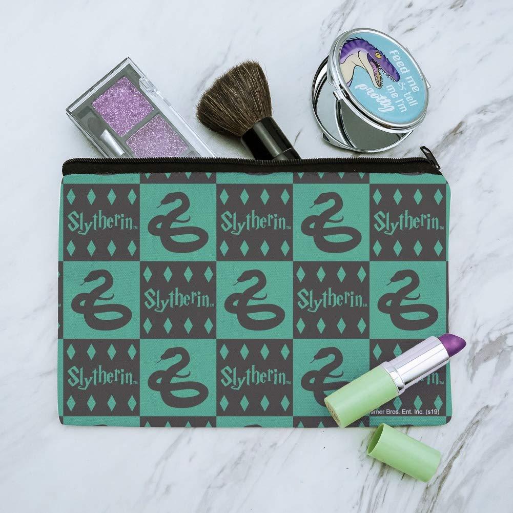 GRAPHICS & MORE Harry Potter Slytherin Pattern Makeup Cosmetic Bag Organizer Pouch