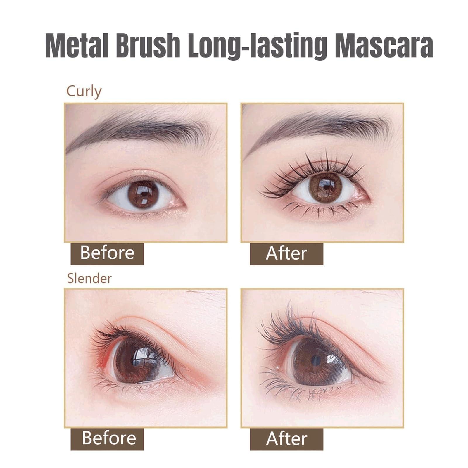 Generic Generic Judy Doll Iron Wand Mascara, Judy Doll 3D Curling Eyelash Iron Mascara, Lashtitan Iron Wand Mascara, 3D Curling Iron Mascara for Long and Smooth Eyelashes (Brown)