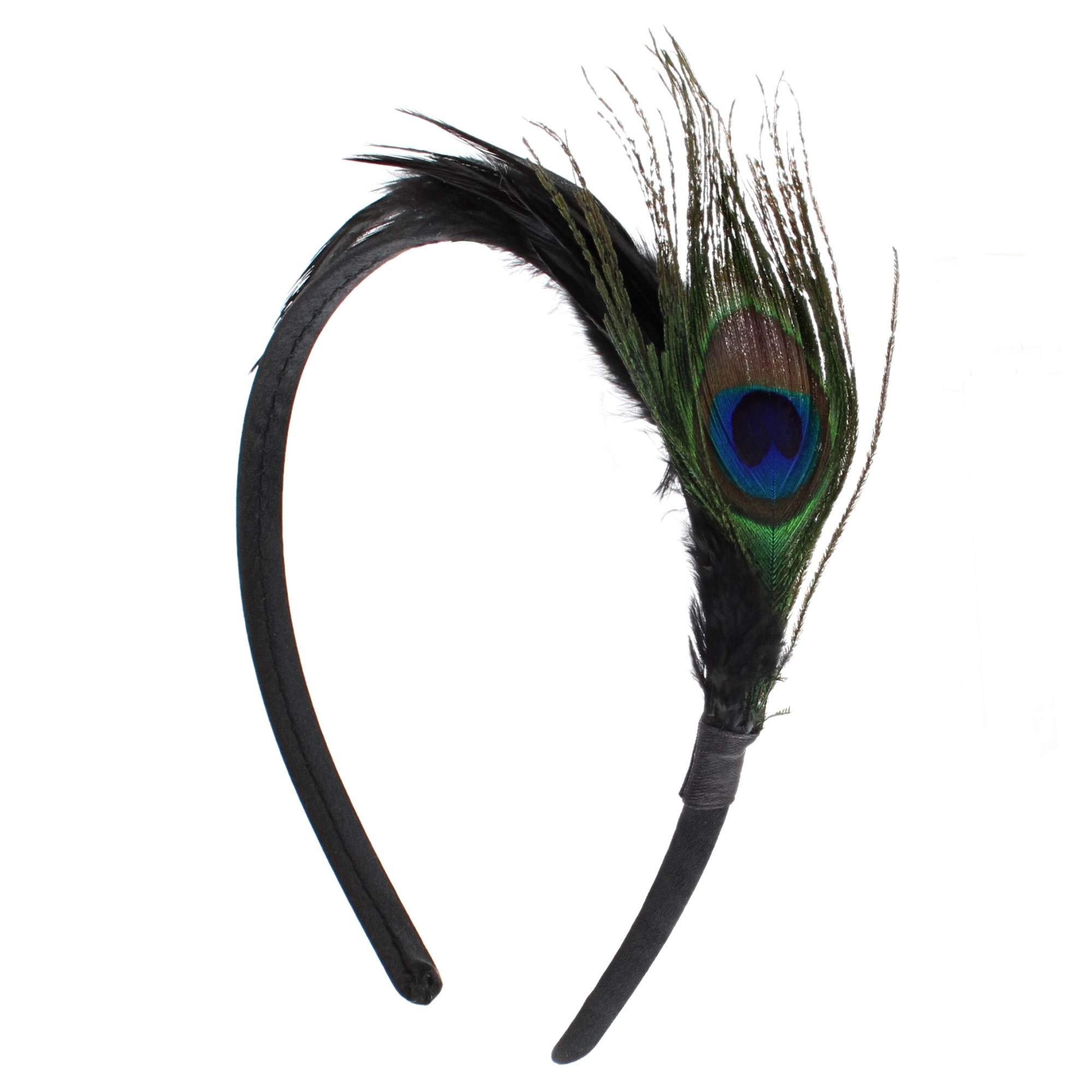 Zac's Alter Ego® Zac's Alter Ego 10mm Peacock Feather Aliceband