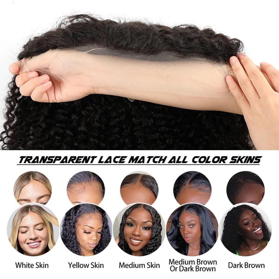 HAOKE Highlight Blue Purple Wig Body Wave Lace Front Wig Colorful Wigs Pre Plucked Bleached Knots Lace Front Wig Glueless Human Hair Wigs For Black Women(20inch, Highlight Blue Purple)