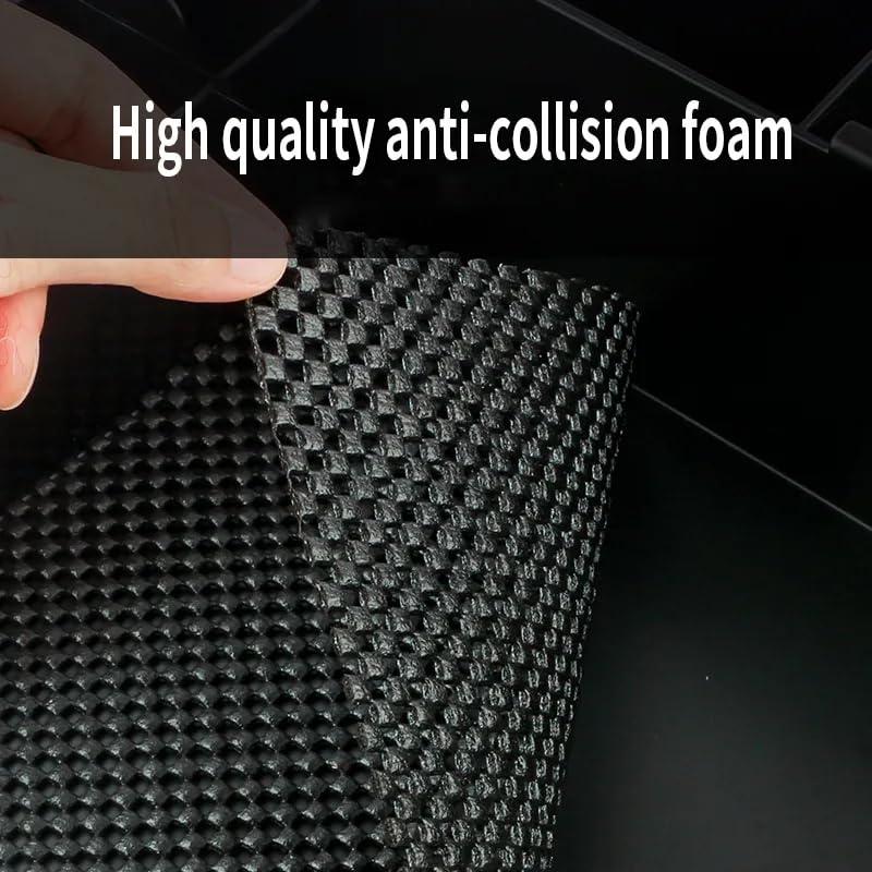 MAKIVI Salon Barber Hair Styling Scissors Storage Box for Beauty Hairdressing Tools Electric Hair Clipper Comb Tray Case Holder Desktop (Black)