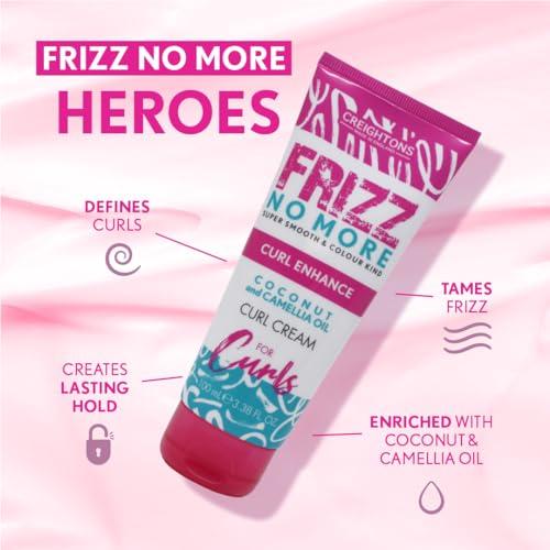 Creightons Frizz No More Creightons Frizz No More Curl Enhance Curl Cream (100ml) - Super smooth & Colour kind. Defends against humidity. Perfect for frizz prone hair. Contains Coconut & Camellia Oil