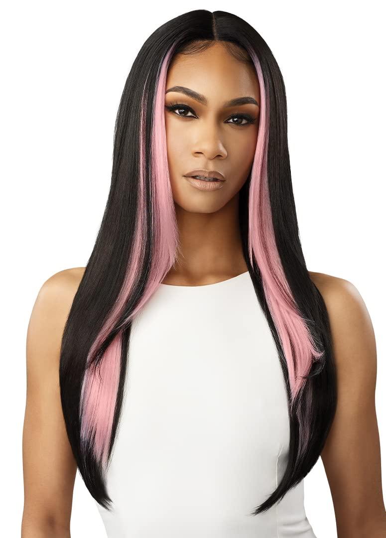 Outre Outre Lace Front Wig - Colorbomb - CHANDICE (1B/DRFF EMERALD GREEN)
