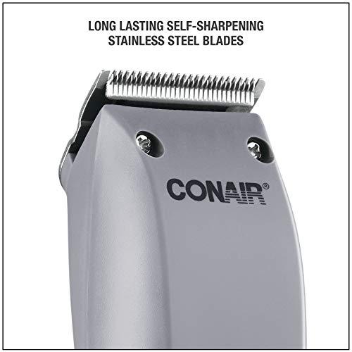 Conair ConairMAN Simple Cut, Hair Clippers for Men, 10-piece Home Hair Cutting Kit