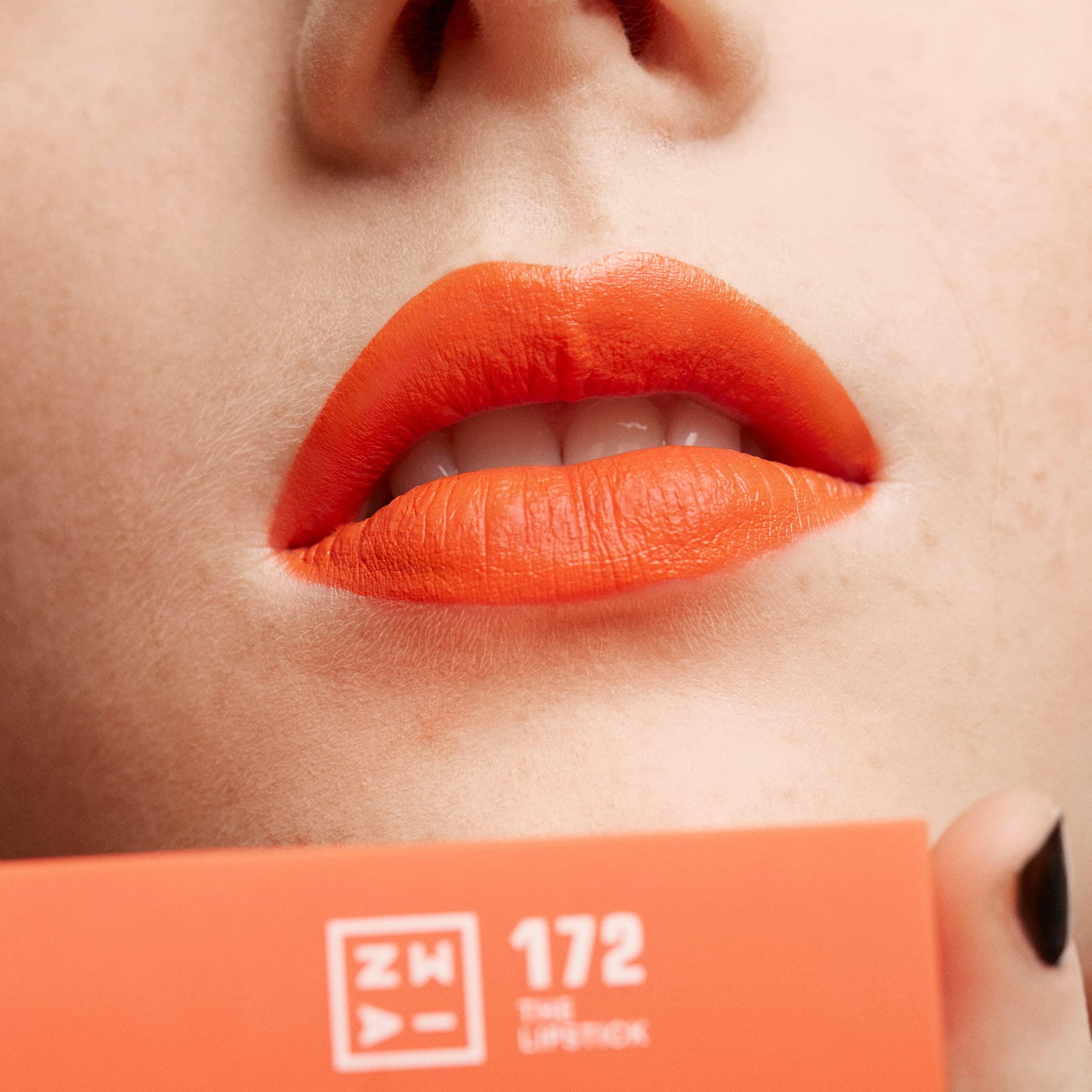 3INA 3INA The Lipstick 172 - Outstanding Shade Selection - Matte And Shiny Finishes - Highly Pigmented And Comfortable - Vegan, Cruelty Free Formula - Moisturizes The Lips - Shiny Pink Caramel - 0.11 Oz