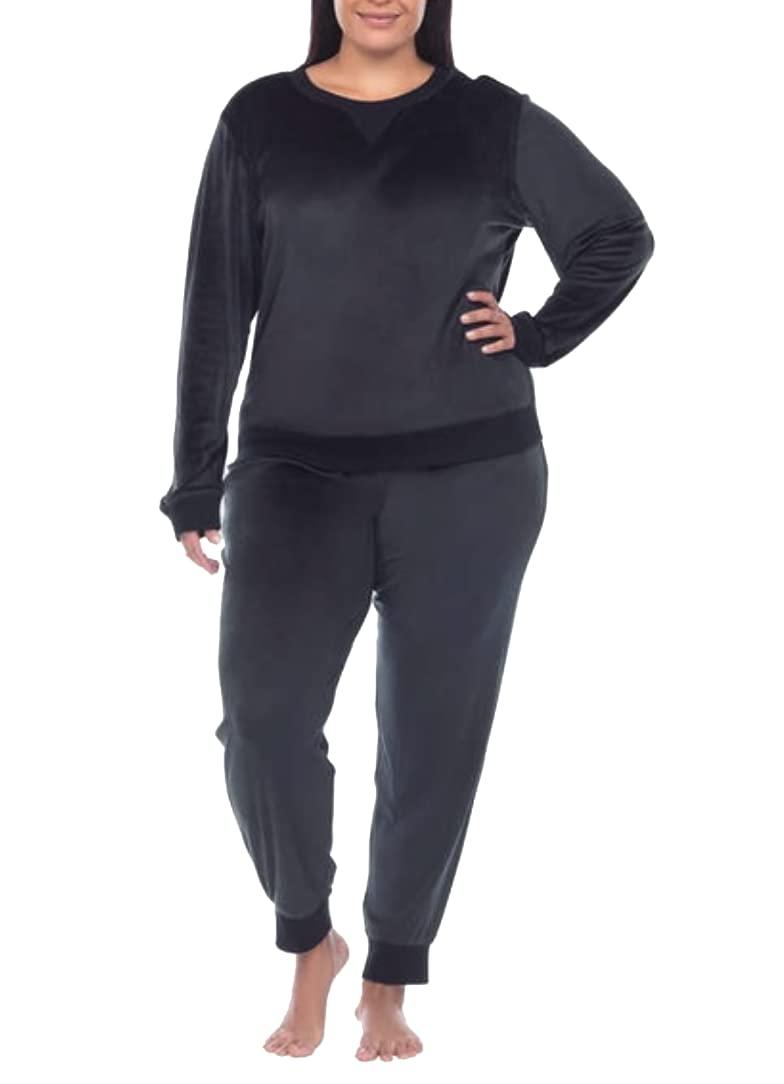 Honeydew Honeydew Women\'s 2 Piece Super Soft Fleece Lounge PJ Set (as1, alpha, 2x, regular, regular, Navy)