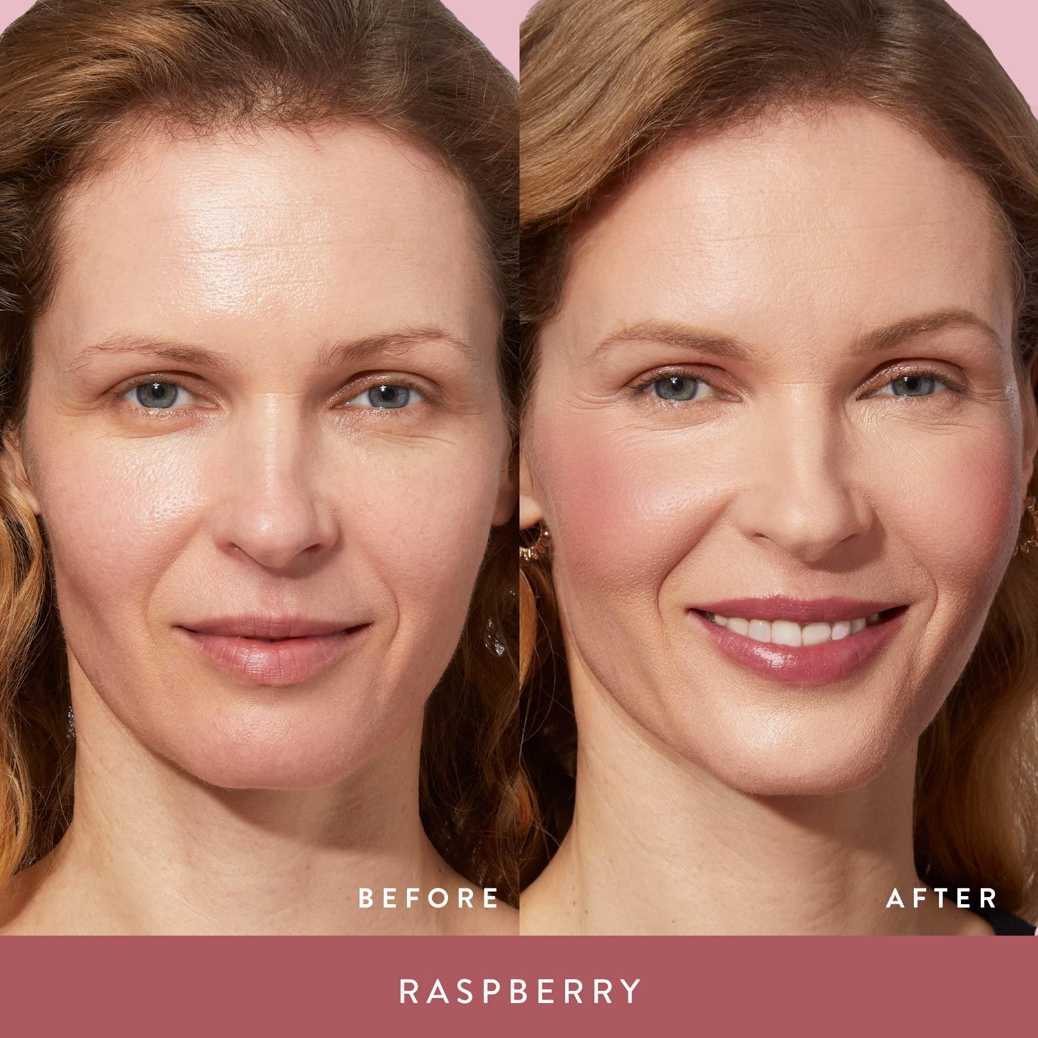 LAURA GELLER NEW YORK LAURA GELLER NEW YORK Baked Blush-n-Brighten Marbleized Blush for Cheeks - Raspberry Finish - Buildable Color