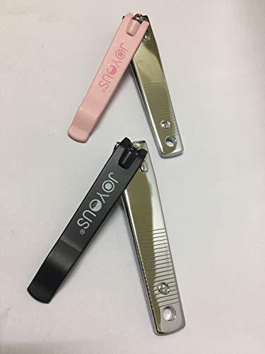 Joyous JOYOUS - Black and Pink Chrome Plated Steel Fingernail