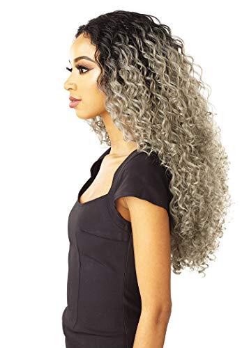 Sensationnel Sensationnel 100% Premium Fiber Cloud9 Vixen 4-Way Multi Parting Swiss Lace Wig - VIXEN DEEP SPIRAL 24 (T1B/BG [T:Off Black, B:Burgundy])