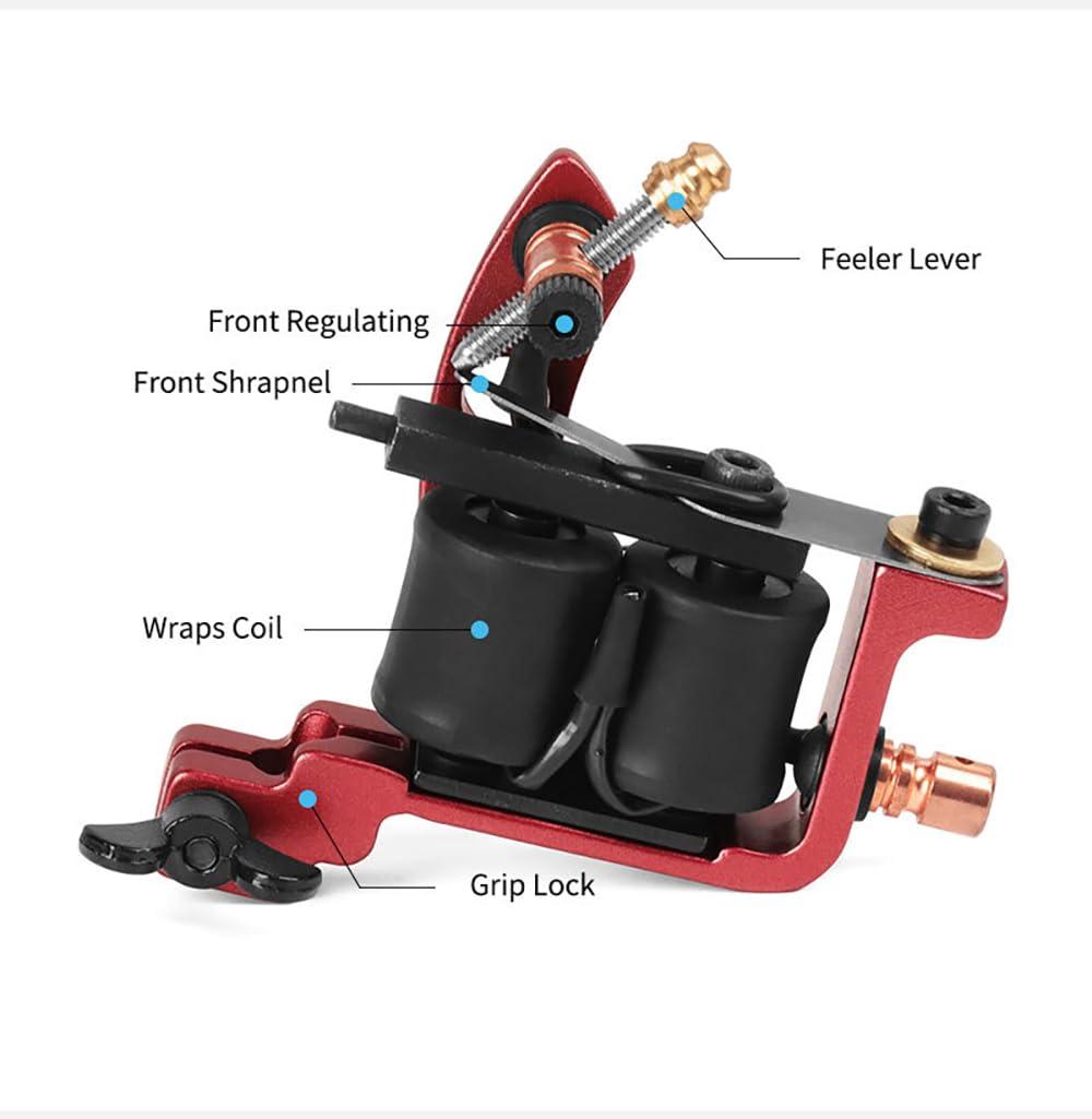 Bigcan Bigcan Professional Coil Tattoo Machine,Artist Gear Professional Coil Tattoo Machine - High-Precision for Tattoo Artists,Liner Machine/Shader Machine,2 Machines