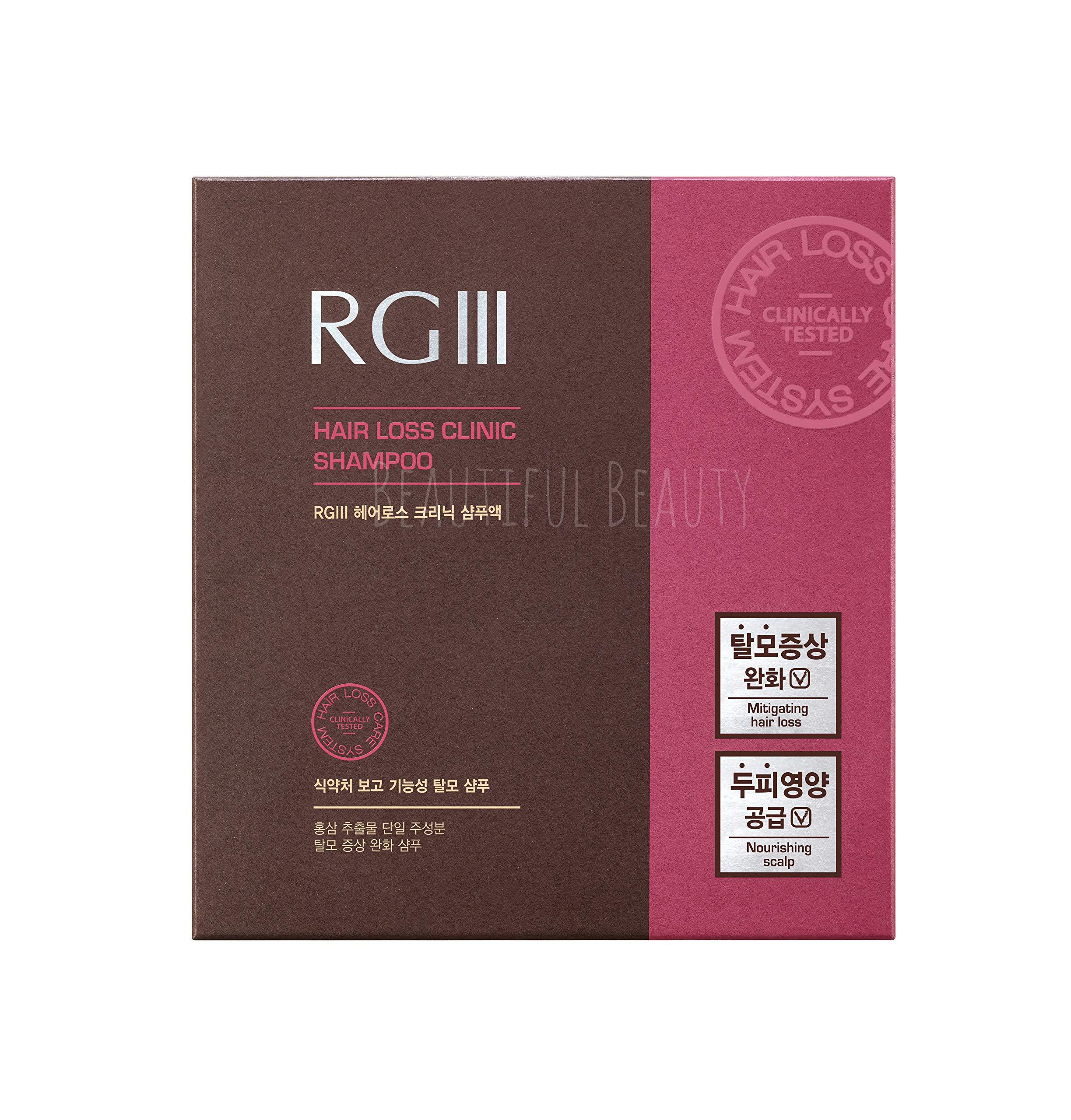 Vineen RGIII Hair Regeneration Clinic Shampoo with Purified Red Ginseng Saponin & 6 Naturally Derived Ingredients for Hair Loss/Regrowth/Strengthening/for both Men & Woman 3pc Set (17.58oz /ea x 3)