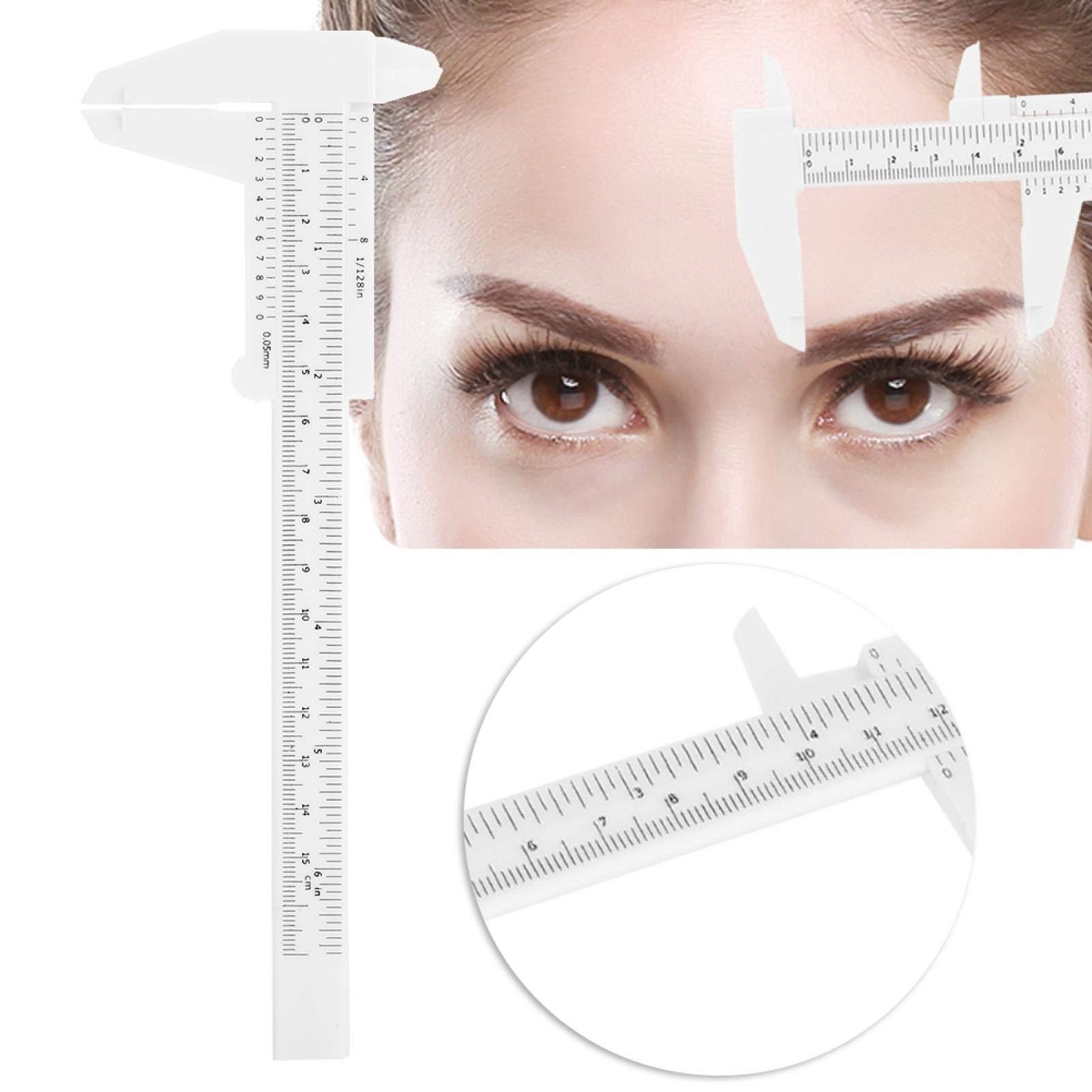 Guoenir Dual Scale Eyebrow Ruler, Lightweight Eyebrow Balance Ruler, Plastic for for