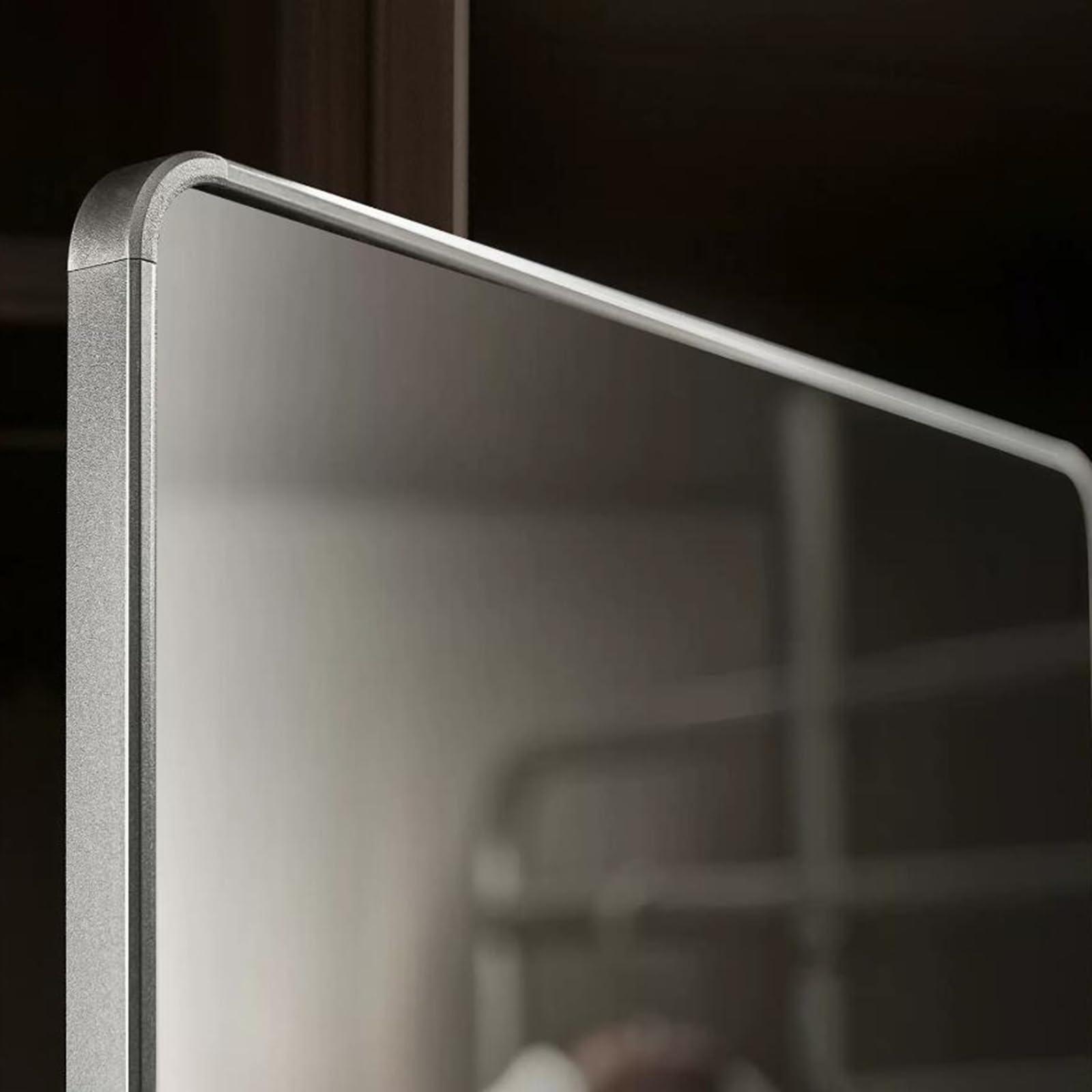 LXP LXP Wardrobe Pull-Out Folding Mirror, Full-Length Mirror Wardrobe, Built-in Invisible Sliding Mirror, Rotating Telescopic Mirror 110 * 36cm (Color : Silver, Small : 110 * 36cm)