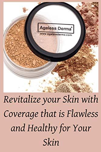 Ageless Derma Ageless Derma Mineral Face Powder Foundation Makeup. Natural Full Coverage Loose Foundation with Vitamin and Green Tea. Made in USA