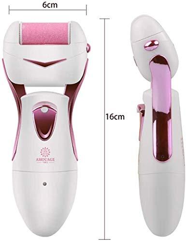 GIENEX GIENEX Most Powerful Rechargeable Electronic Foot File Wet & Dry Pedicure Tools Electric Callus Remover with Turbo-Boost Motor, 3 Rollers Included