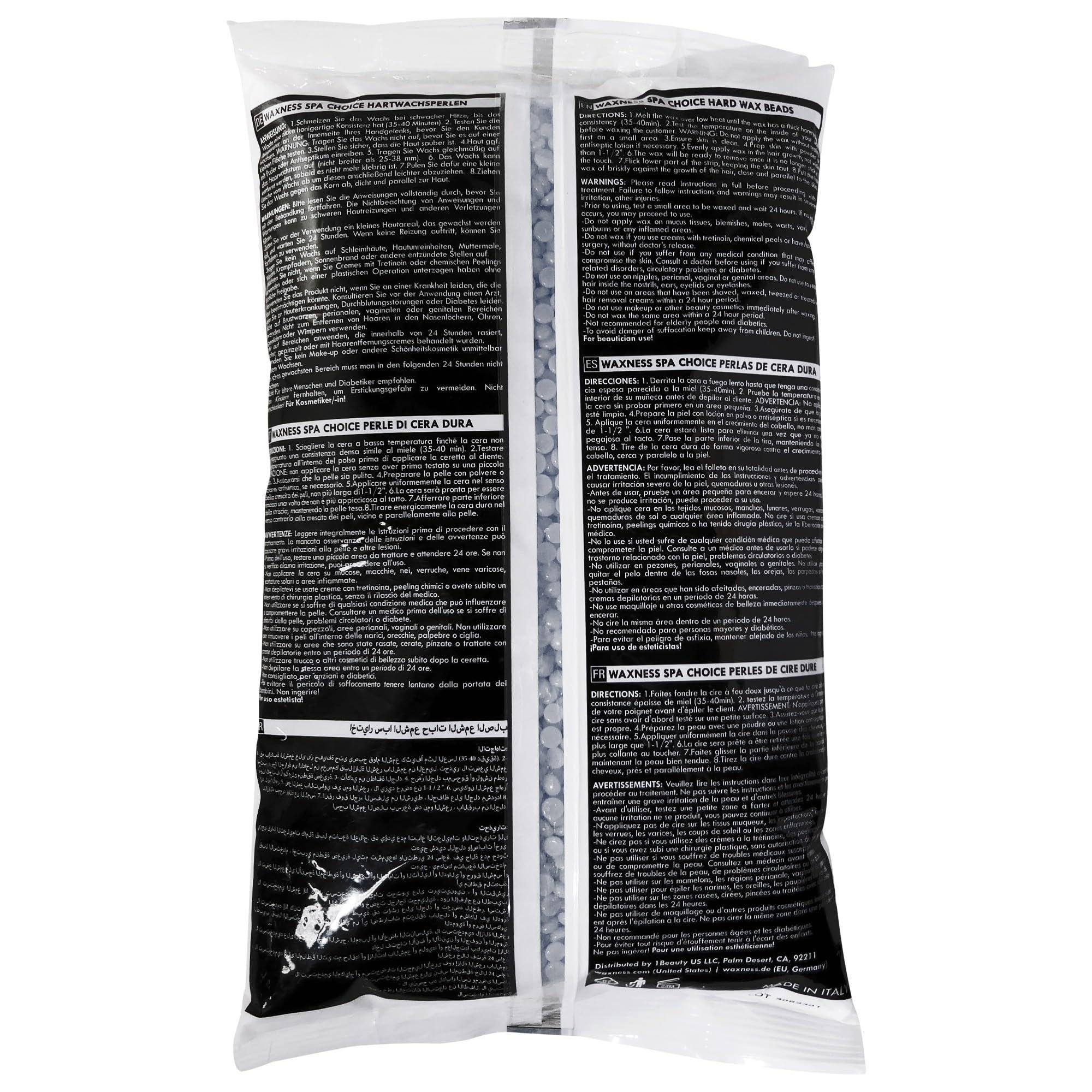 Waxness Waxness Spa Choice Assorted Hard Wax Beads 2.2 lb 1 kg Pack of 3 - Silver, Tourmaline, Gold