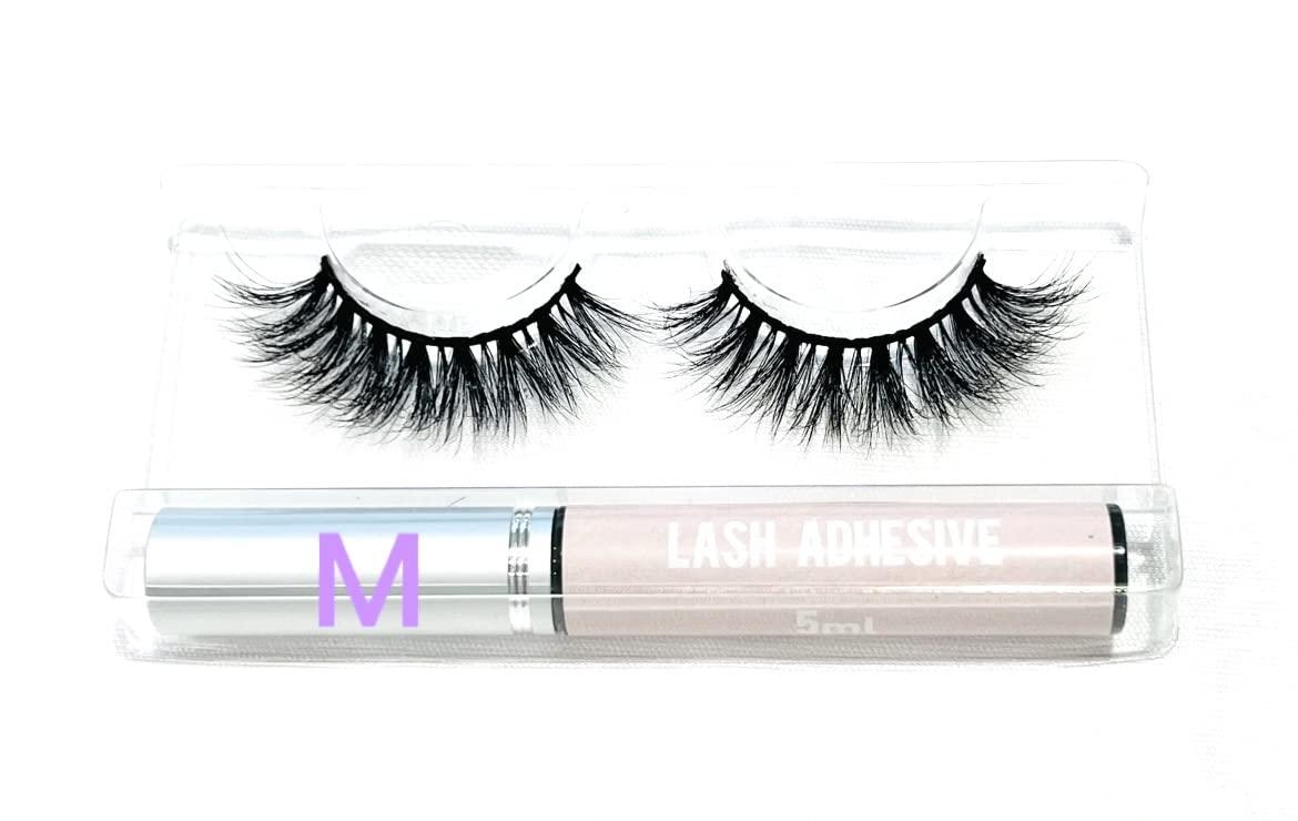 BITARIOS BITARIOS 3D MINK LASHES WITH GLUE EYELINER (Merit)