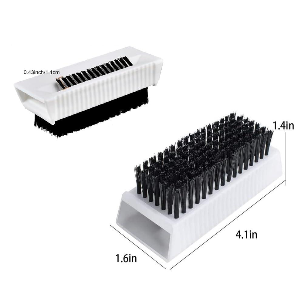 Darfooper 2PCS Nail Brush Surgical Scrub Brushes Two-Sided Stiff Hand and Nail Brush Non-Disposable Sterile Hand Scrubber with Nail Cleaner Hand and Nail Cleaning Brush Fingernail Brushes Nail Scrub Brushes