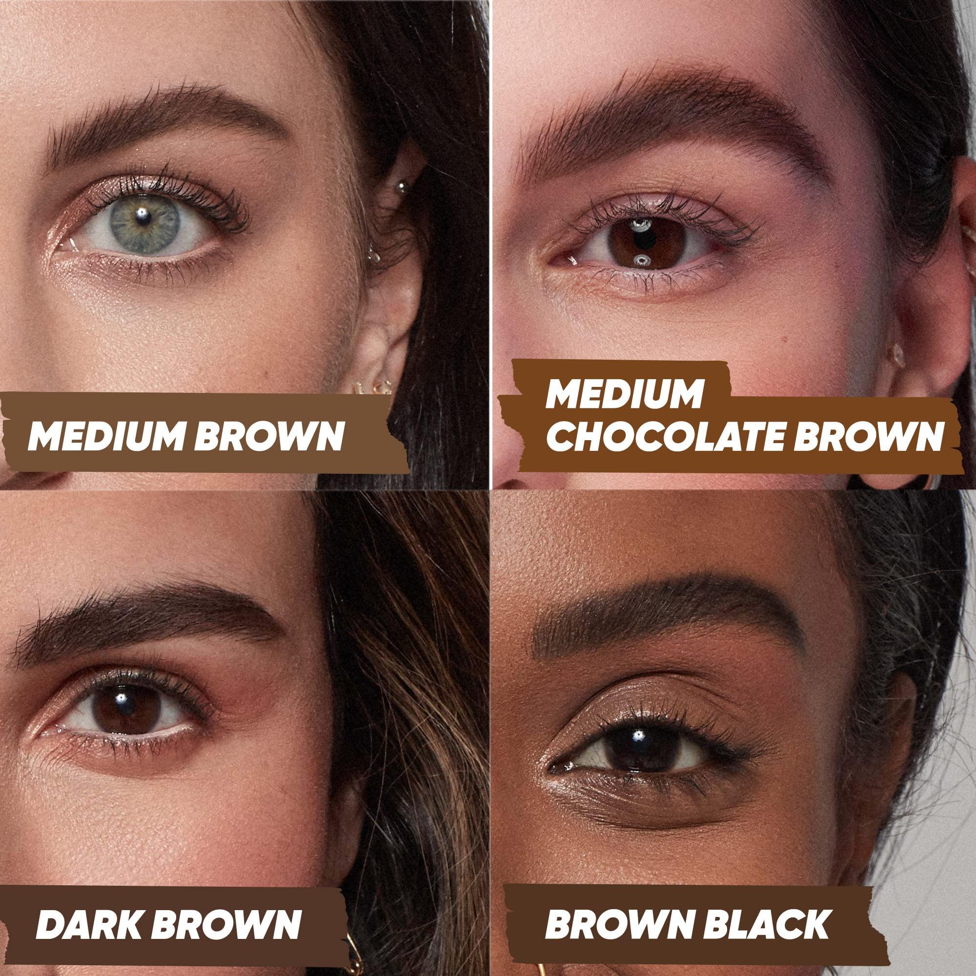 Kosas Kosas Air Brow Tinted Gel with Clean, Vegan Ingredients for Fluffy, Full and Healthy Brows, Longwear (Dark Brown)