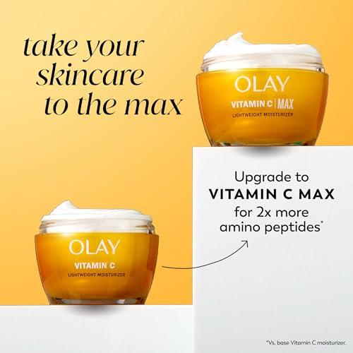 Olay Olay Vitamin C Face Moisturizer, Brightening Cream for Women, Instant Hydration, Evens Tone, Dark Spot & Hyperpigmentation Reduction, Glowing Skin Care - Niaciniamide, Lactic Acid, 1.7 Oz