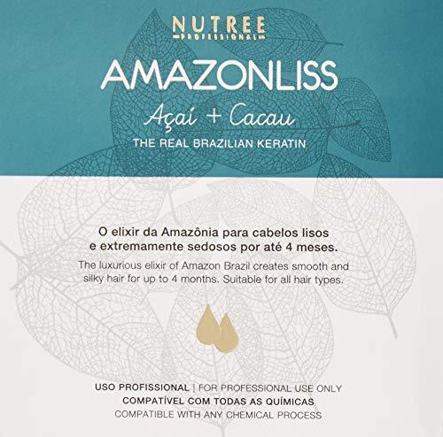 Amazonliss Amazonliss Keratin Hair Treatment Set 2.03 Fl Oz - Natural Ingredients ACAI, Smooths, Softens, Moisturizes, Adds Shine, Reduces Frizz. Packaging may vary