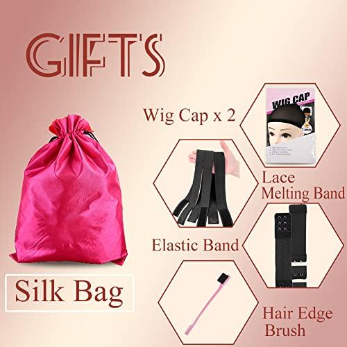 XZZ XZZ Reddish Brown Short Bob Wig Human Hair 13x4 Lace Front Wigs Human Hair Pre Plucked with Baby Hair Glueless Brazilian Virgin Human Hair Wigs 150 Density Auburn Brown 10 Inch