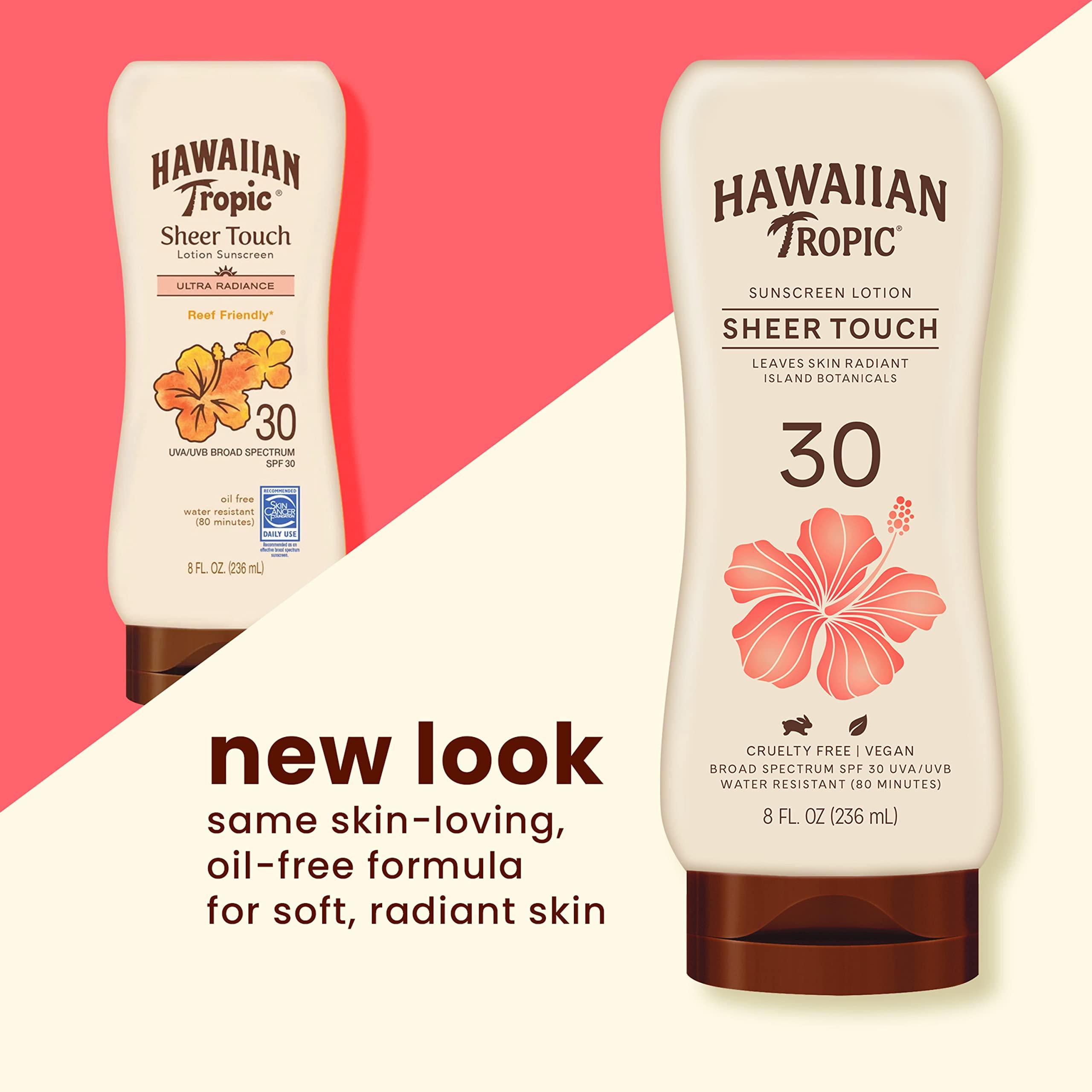 Hawaiian Tropic Hawaiian Tropic and Banana Boat Sunscreen Lotions SPF 30, 8oz and 3oz