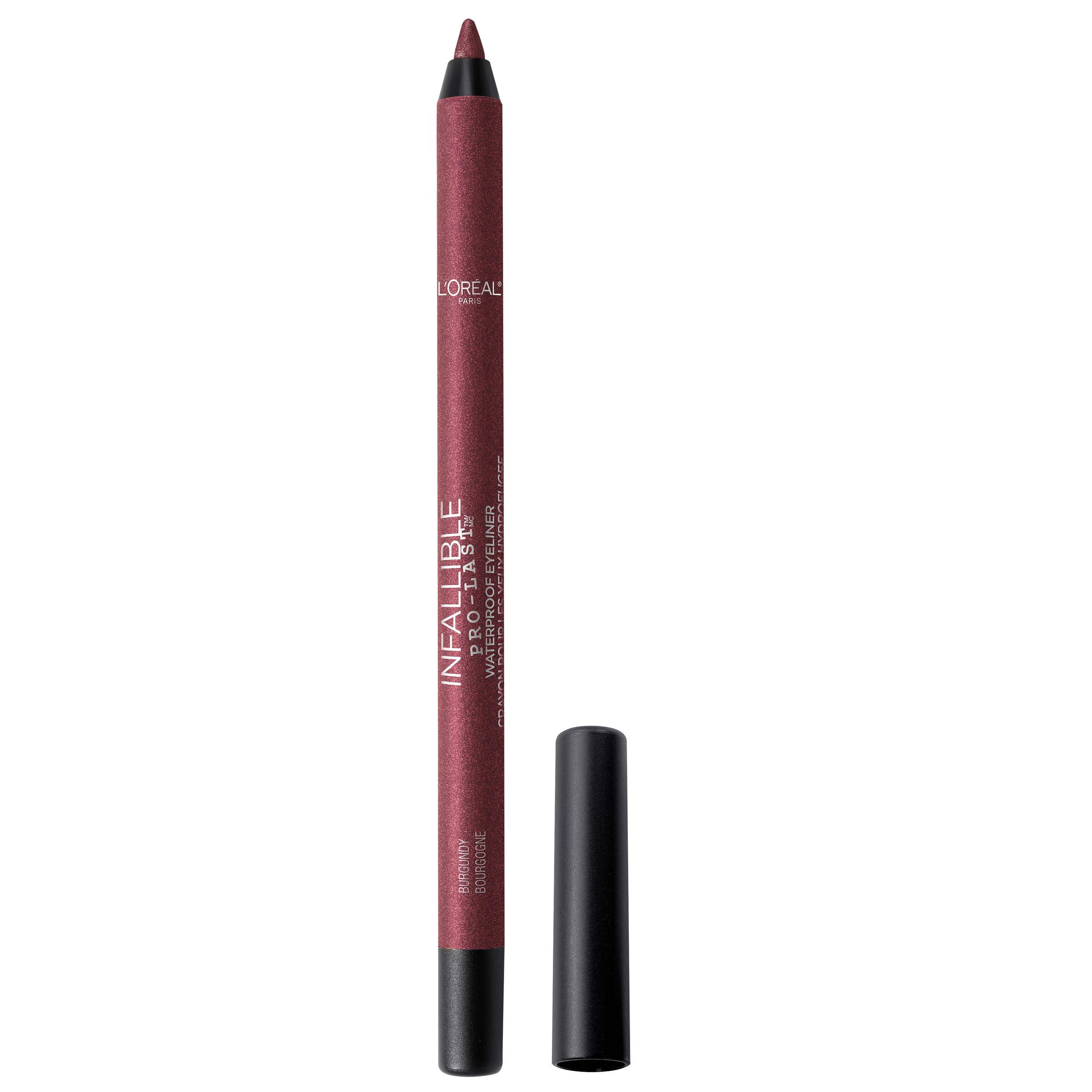 L'Oréal Paris L'Oreal Paris Makeup Infallible Pro-Last Pencil Eyeliner, Waterproof and Smudge-Resistant, Glides on Easily to Create any Look, Burgundy, 0.042 Oz.