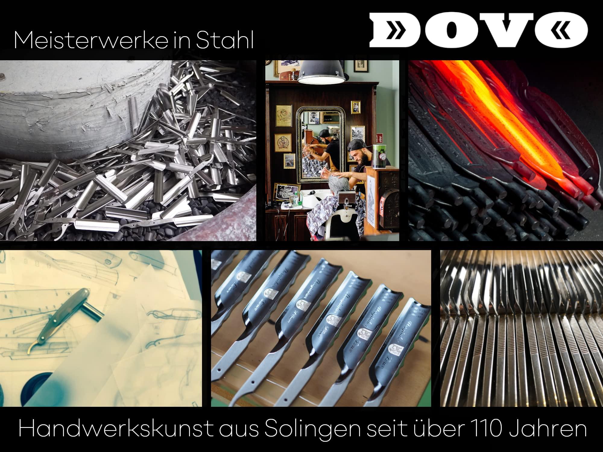 DOVO DOVO Carbon Ebony Steel Straight Razor