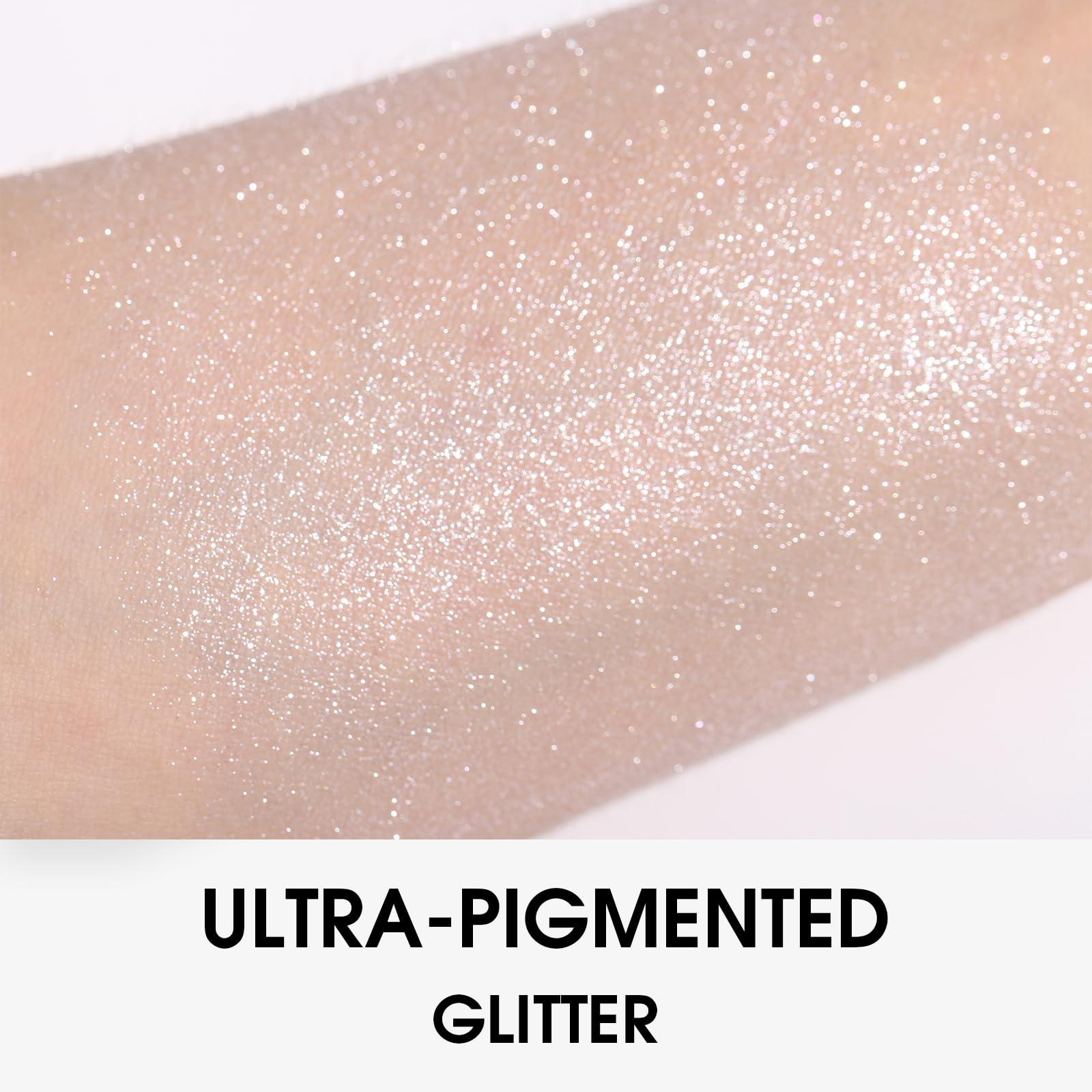 UCANBE UCANBE Moonlight Single Eyeshadow Palette, Highly Pigmented Glitter Eye Shadow Powder, Professional Long-Lasting Waterproof Makeup Palette