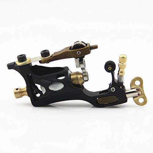 TAONE Professional Alloy Rotary Tattoo Machine Gun Motor Liner Shader Coloring Lightweight Low noise Classic Tattoo Supplies Frame Kit Beginner Tattooist (Black)