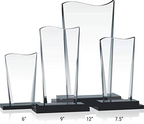 Crystal Central Personalized Crystal Farewell Gift for Boss Leaving or Retiring, Customized with Boss Name and Farewell Message, Unique Going Away Gift for Boss, Manager, Supervisor and Other Leaders (L - 9")