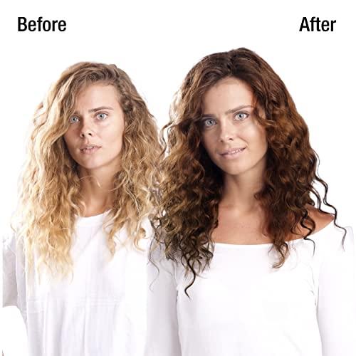 NO FADE FRESH NO FADE FRESH Bond Rebuilding Semi-Permanent Direct Dye High Color Depositing Shampoo and Conditioner Set - Enhances and Maintains Brown Color in Hair - Plant-Based, Prevents Fading - 8 Count