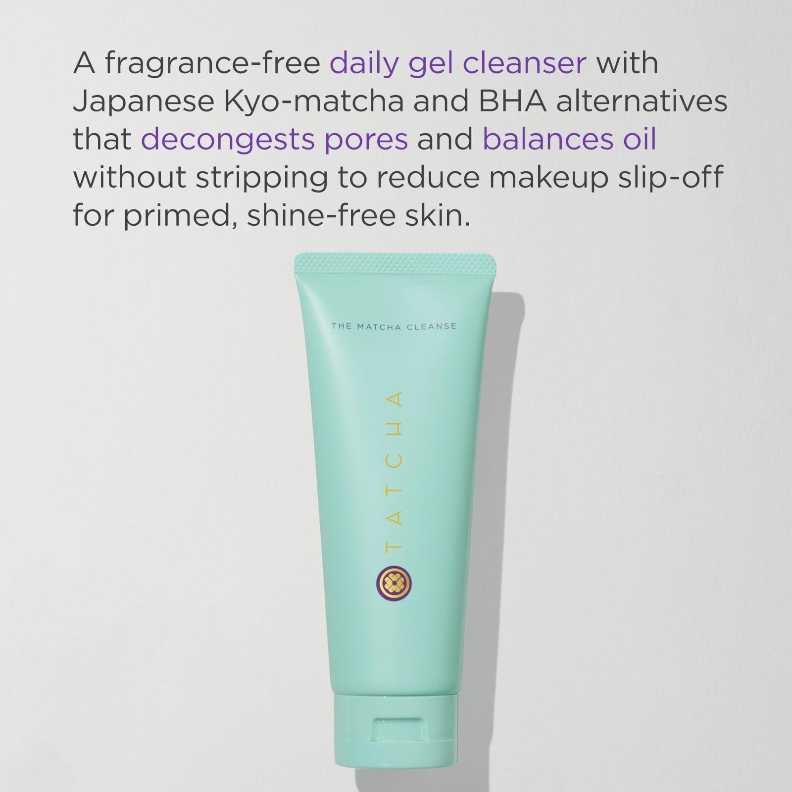 TATCHA TATCHA The Matcha Cleanse | Daily Clarifying Gel Cleanser, Decongests Pores and Balances Oil For Primed, Shine Free Skin | 5 oz