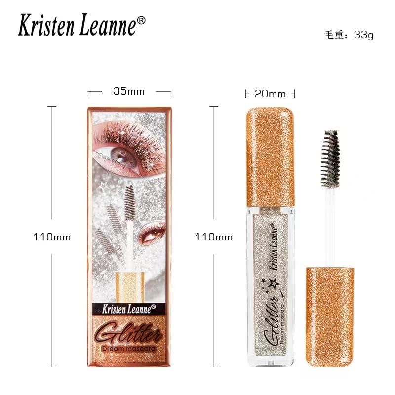 Generic Kristen Leanne Shiny Broken Diamond Color Pearl Glitter Mascara (Pack of 1), Vegan and Cruelty-Free, 0.34 fl oz (6)