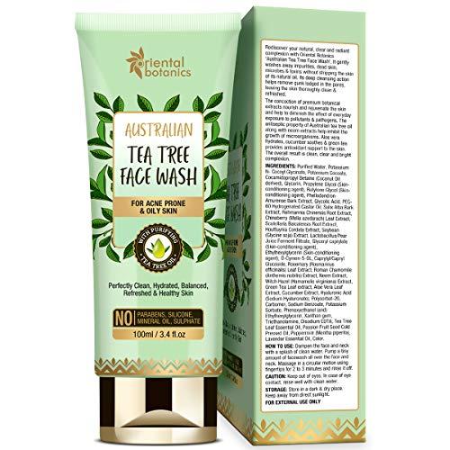 Oriental Botanics Oriental Botanics Australian Tea Tree Face Wash 100ml | For Acne Prone & Oily Skin, No SLS and Paraben