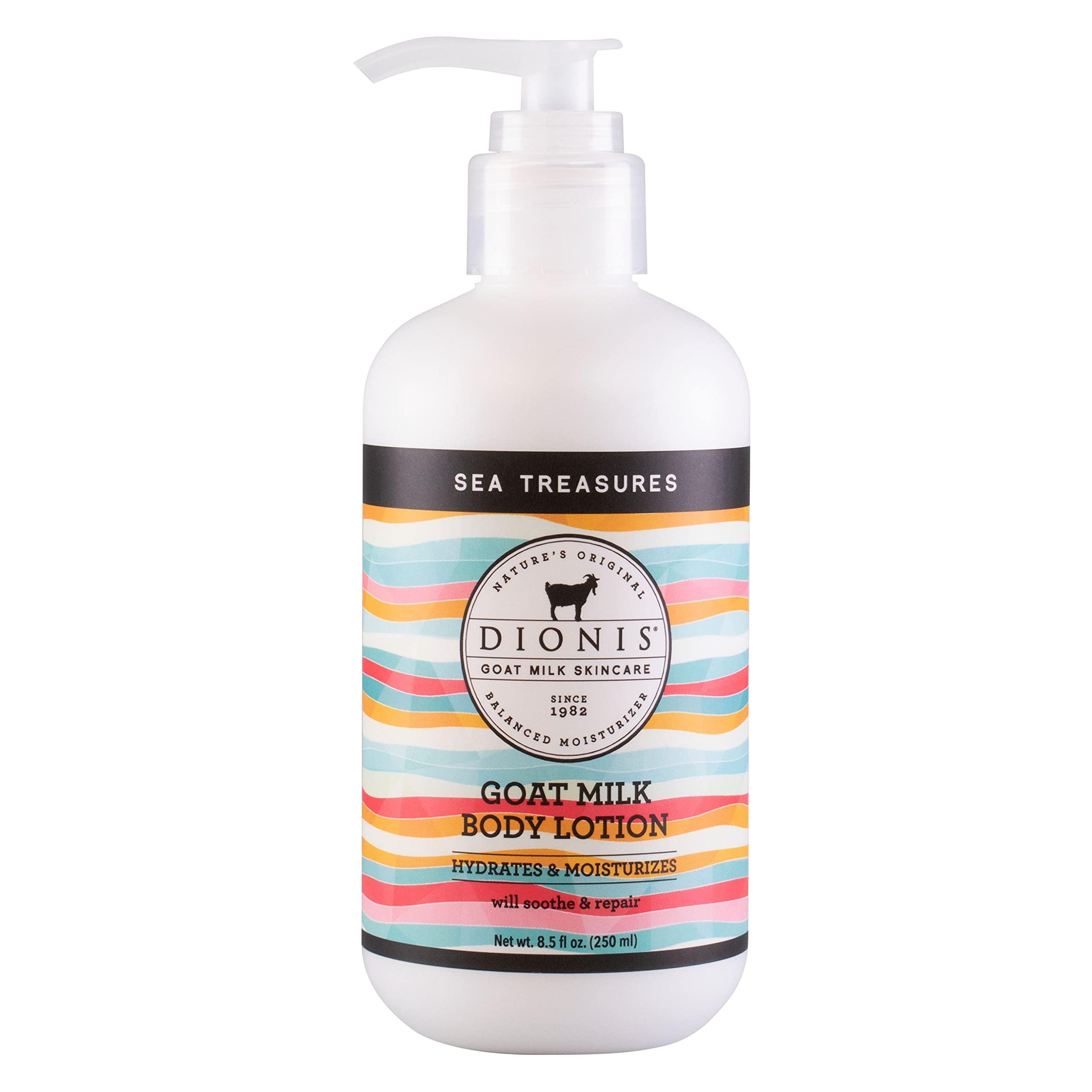 Dionis Dionis Goat Milk Skincare Sea Treasures Scented Lotion (8.5oz) and Hand & Body Bar Soap (6oz) Bundle - Made in USA - Cruelty Free and Paraben Free Formula