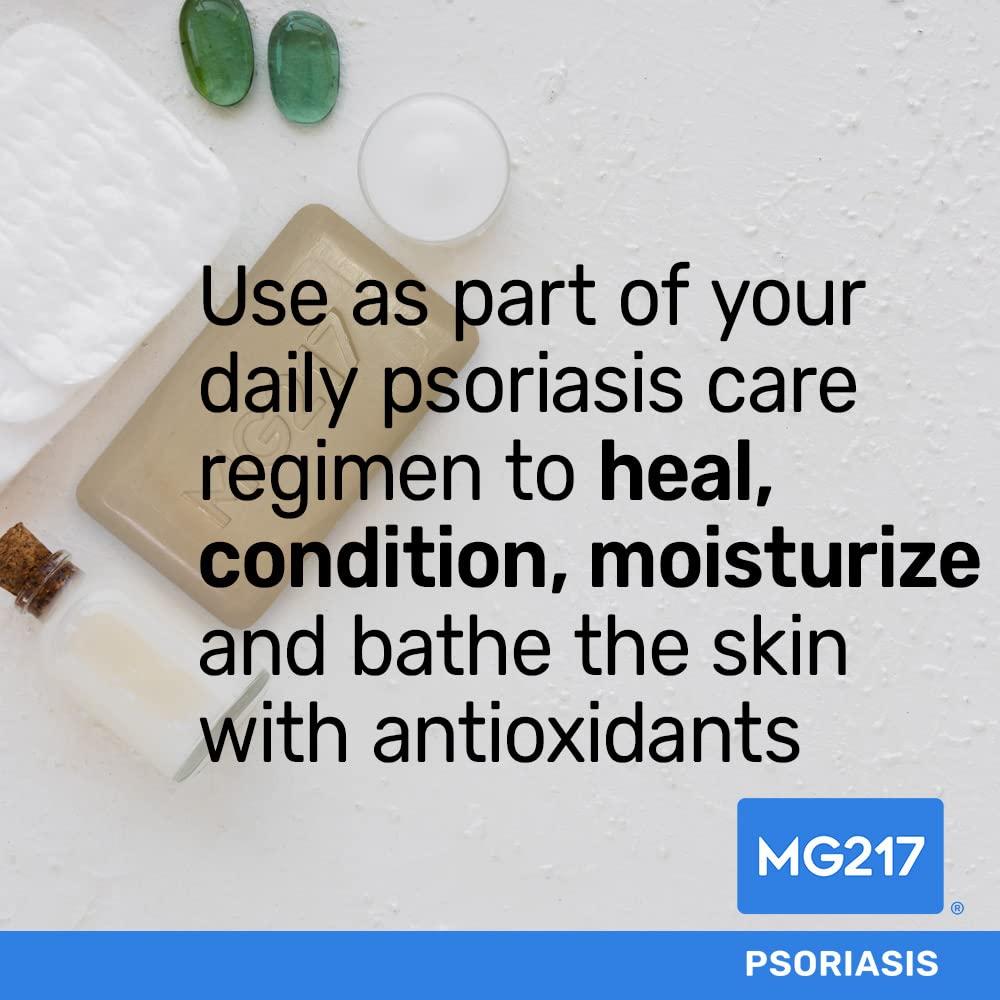 MG217 MG217 Psoriasis Dead Sea Exfoliating Bar Soap, Heal & Condition with Dead Sea Salt, Bee Propolis, Vitamin D3 for Psoriasis Skincare, 5oz (Pack of 2)