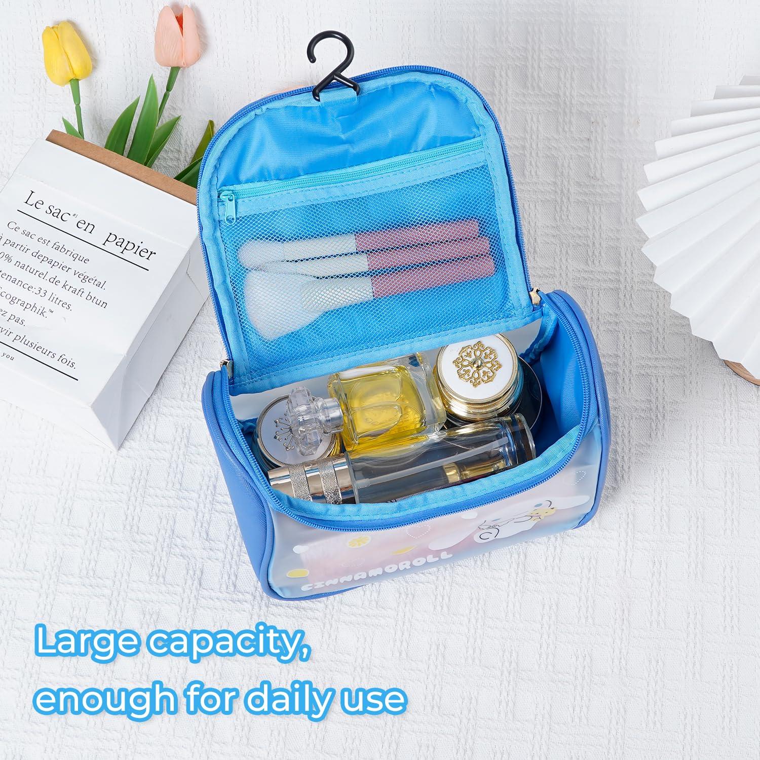 CNEISEJK CNEISEJK Kawaii Kitty Square Makeup Bag with Zipper, Kitty Cat Cosmetic Bags Pouch Bag Storage Case for Women Kitty Toiletry Bag (TMING CIN)