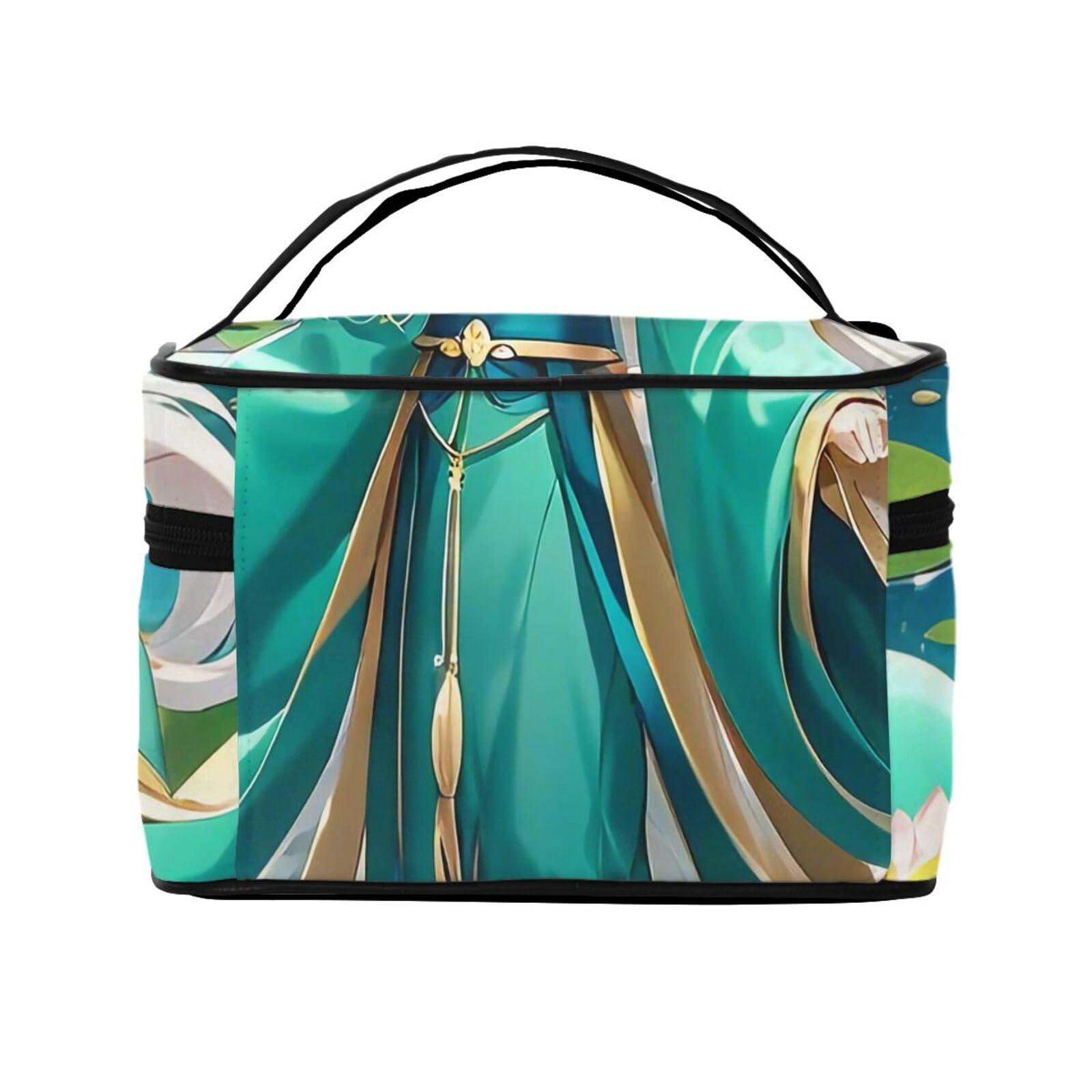 QASDFGHR QASDFGHR Small Lotuss Print Makeup Bag,Travel Cosmetic Bag with Zipper for Women Square Make Up Bags Organizer