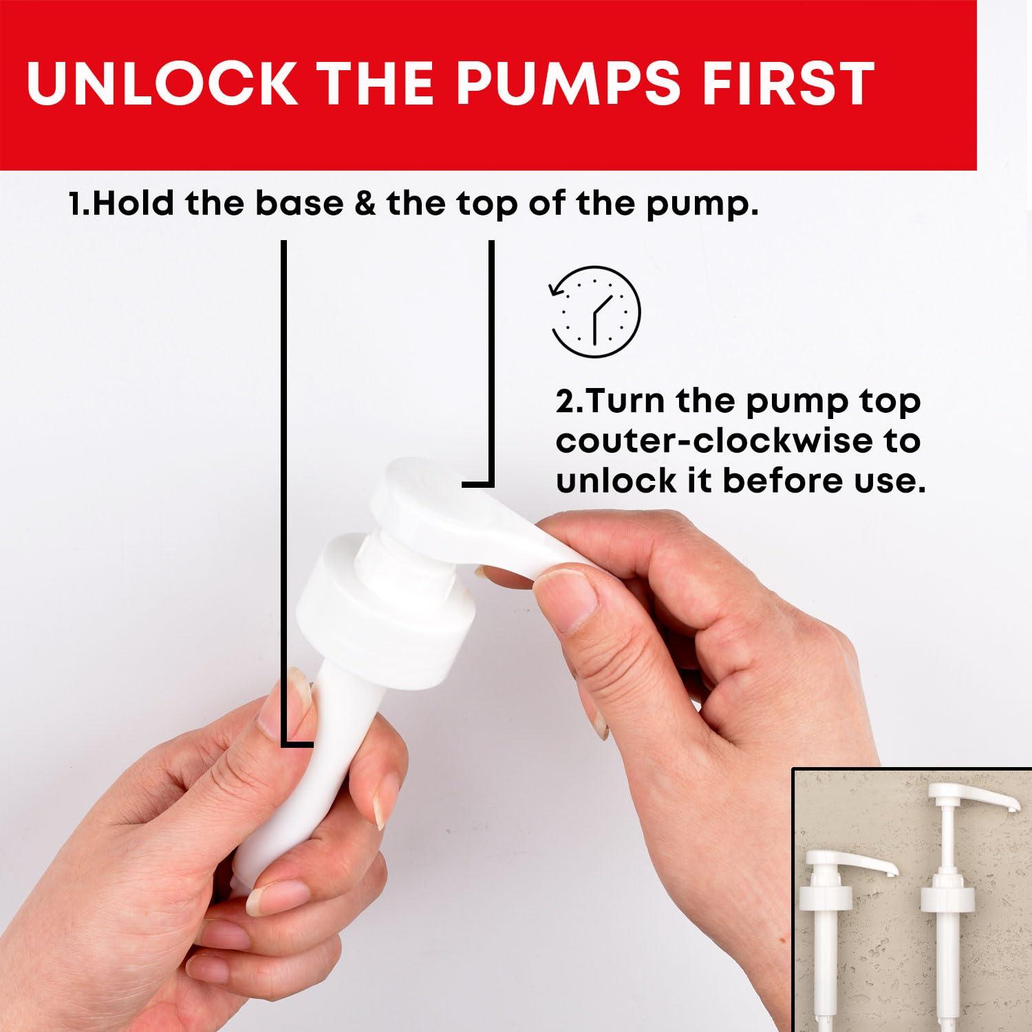 onsogi Dispenser Pumps for Listerine 1 or 1.5 Liter Mouthwash Bottles with Cup Holders, Resuable Cups and Clear Plastic Paper Cup Dispenser - Fits Total Care, Original, Zero Alcohol, Cool Mint, etc