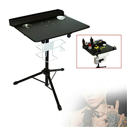 DNYSYSJ Mobile Tattoo Workstation Stand, 61-107cm Height Adjustable Tattoo Display Stand Large Tattoo Tray Salon Instrument Tattoo Table Paint Table
