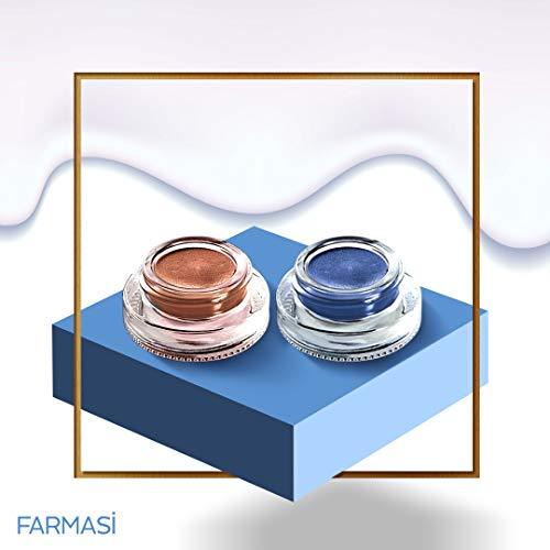 FARMASi FARMASi Long Lasting Creamy Eyeshadow, Eye Makeup With Crease- Resistant Ingredients, Ultra Pigmented in Matte, Shimmer and Waterproof Finishes, 0.1 fl. oz. / 3 ml (Red Glaze)