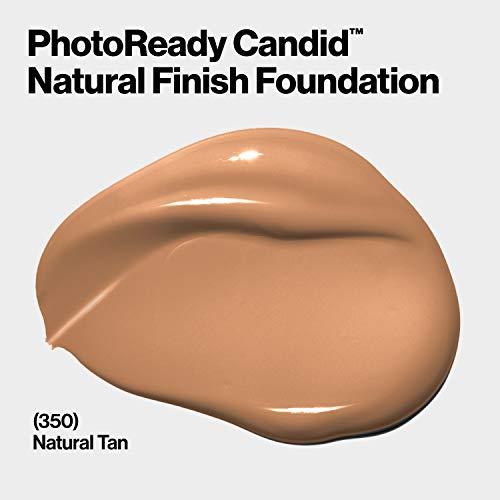 REVLON Revlon PhotoReady Candid Natural Finish Foundation, with Anti-Pollution, Antioxidant, Anti-Blue Light Ingredients, 350 Natural Tan, 0.75 fl. oz.