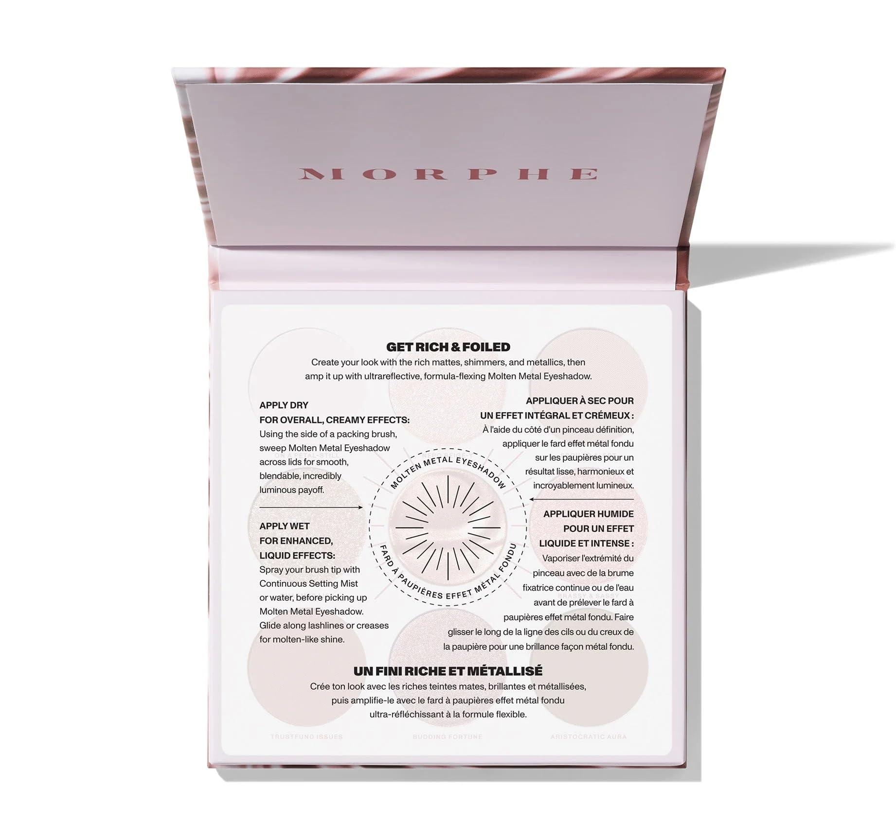 MORPHE MORPHE Rose to Fame Artistry Palette, 0.04 Ounce (Pack of 9), Metallic