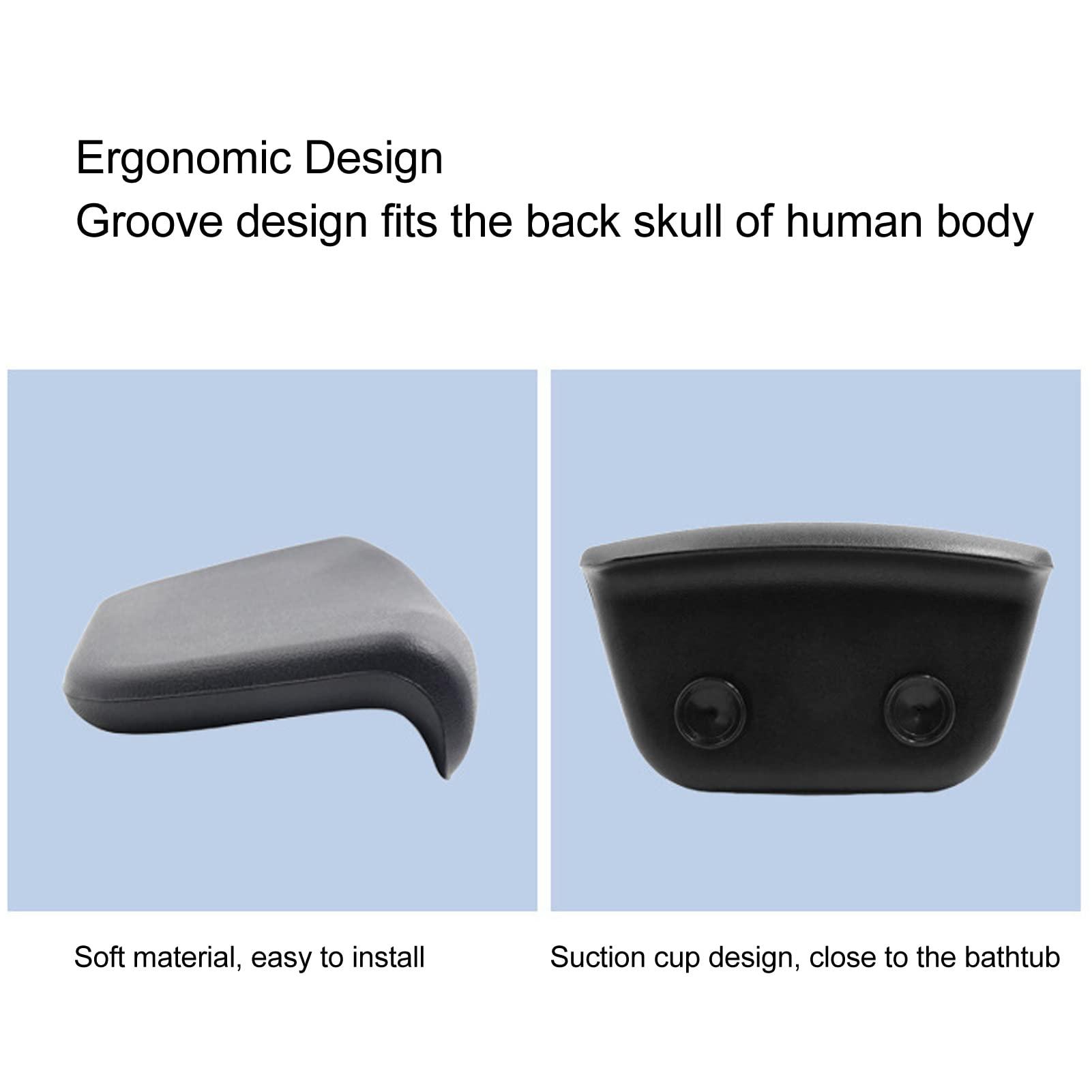 Vomeko Vomeko SPA Bath Pillow, PU Bathing Massage Pillow - Soft Spa Pillow with Suction Cups for Comfortable Bathing, Non-Slip and Easy to Install Bathroom Accessory