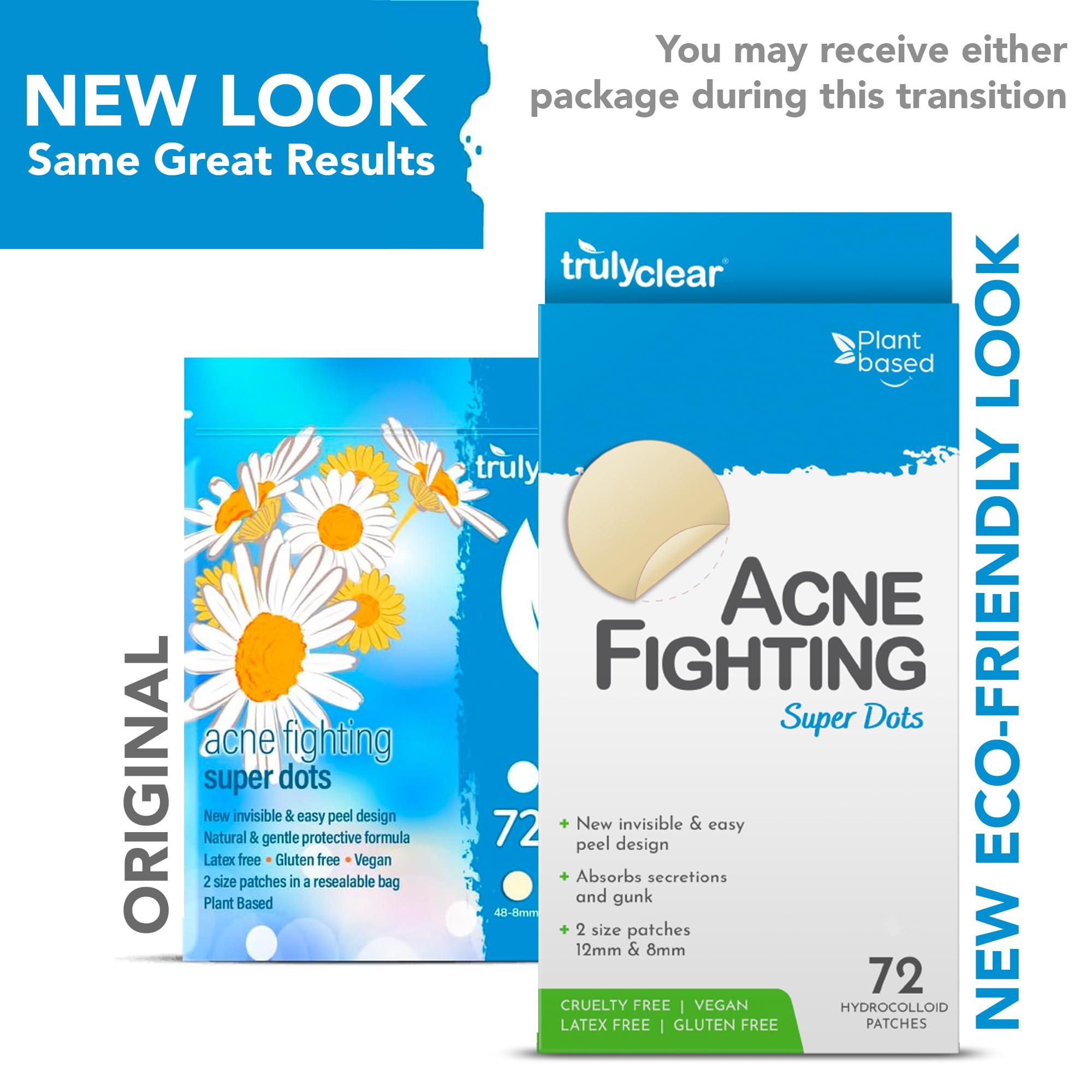 Truly Clear Truly Clear Hydrocolloid Acne Pimple Patches for Face & Body - 72 Count, Ideal for Cystic Acne, Zit & Blemishes - Cruelty Free Acne Dot, Spot Stickers, Acne Cover Patch - Overnight Results