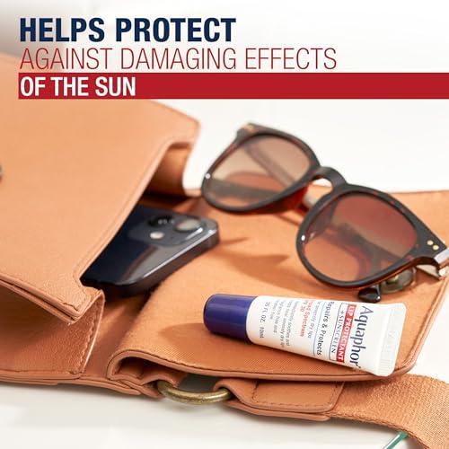 Aquaphor Aquaphor Lip Repair Lip Balm with Sunscreen, Lip Protectant, Lip Balm SPF 30, 0.35 Oz Tube (Pack of 2)